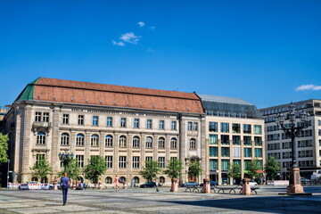 Fototapeta na wymiar berlin, deutschland - akademie der wissenschaft am gendarmenmarkt