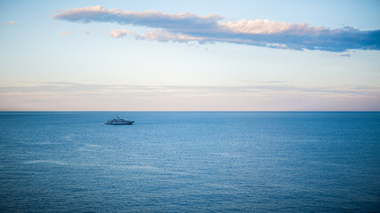 yatch on french ocean 