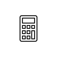 Calculator icon. isolated on white background. Flat design