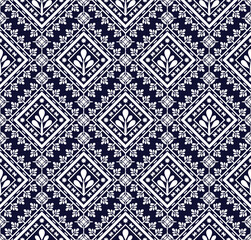 Ethnic fabric texture pattern Abstract Geometric Vector Aztec oriental illustration retro embroidery repeating 