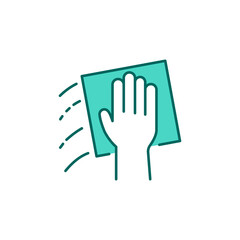 Cleaning service color line icon. Home disinfection.