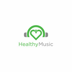 Premium Healthy Music Logo Design