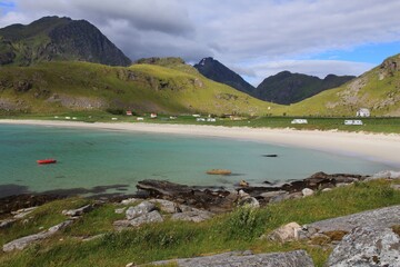 Fototapeta premium Sandy beach in Norway