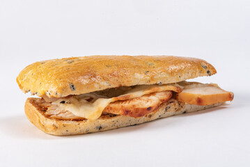 Braised Chicken and Cheese Sandwich