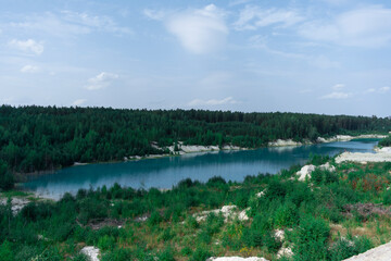 Fototapeta premium lake and forest