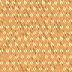 Abstract rhombus seamless vector pattern, orange and gold monochrome geometric texture. Great for home decor, interior surfaces, wallpaper, fashion and accessories.