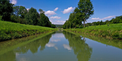 view on the canal of bourgogne