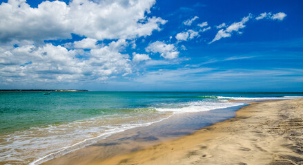 Beautiful tropical beaches for ultimate relaxation, coastal line in Sri Lanka. 