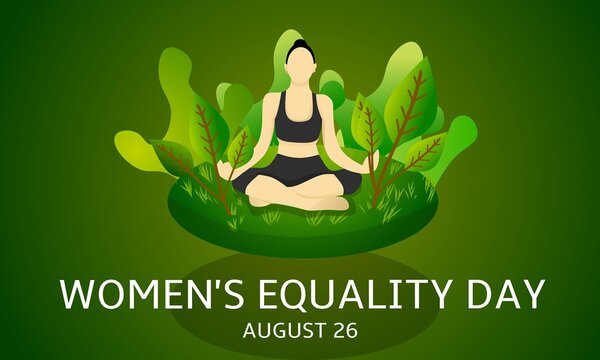 Women's equality day theme flat design. Vector illustration. Suitable for Poster, Banners, campaign and greeting card.