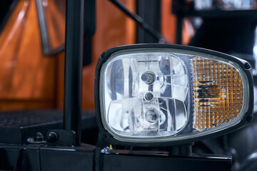 Modern combination headlamp with direction indicators.