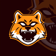 fox mascot, logo epsort beast