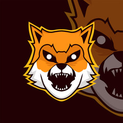 dog mascot, logo epsort beast