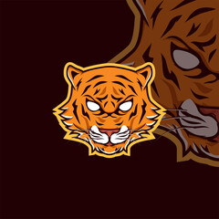 tiger mascot, logo epsort beast