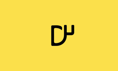 DU vector is a simple vector with a classic design and black color with yellow background.