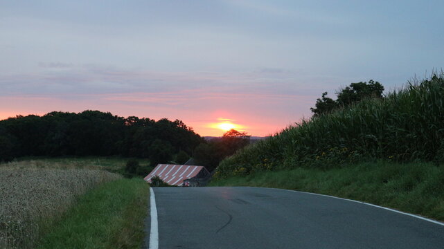 sunset on langenberg velbert 