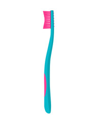 A blue tooth Brush isolated on a white background