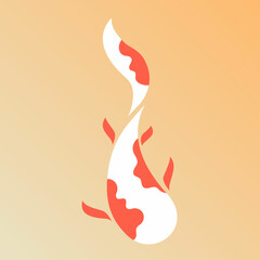 Koi fish logo icon