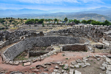 Ancient ruins of Mycenae in Greece 