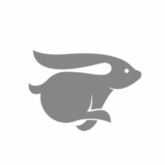 Rabbit Animal Logo or Icon