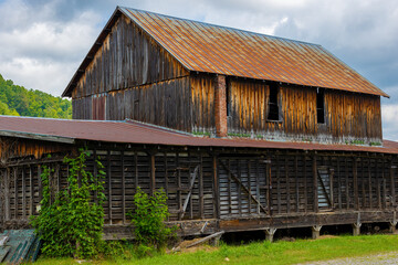 Barn near road in rural Tennessee, USA