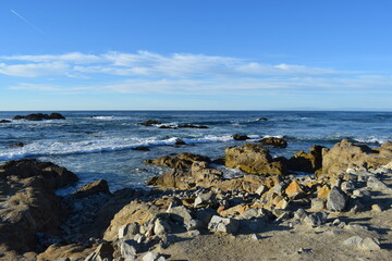 View of the ocean from 17 Mile Drive Monterey, California.