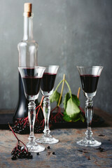 Elderberry liqueur.