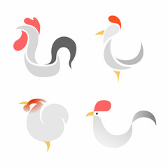 Chicken Animal Logo or Icon