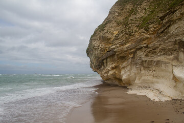 The Bulbjerg, a limestone cliff on the coast of northern Jutland, Denmark 