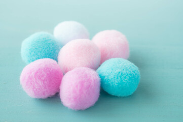 ふんわりしたフェルトボール