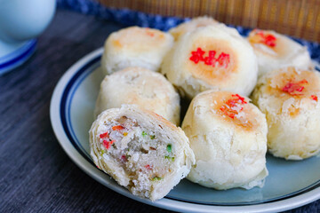 Chinese dessert shortbread，delicious dried pies
