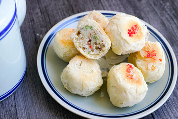 Chinese dessert shortbread，delicious dried pies