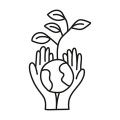 Obraz premium ecology environmental protection saving the planet