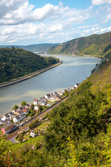 Fototapeta na wymiar Upper Middle Rhine Valley Nature Travel