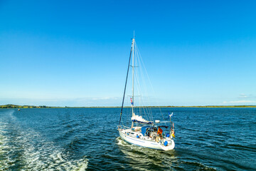 Segelboot, Hiddensee, Mecklenburg Vorpommern, Deutschland 