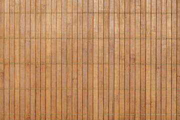 Strips of bamboo intertwined with thread. Vector wood texture background