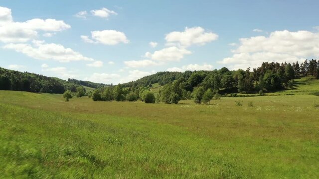 survol de l'Aubrac en Auvergne