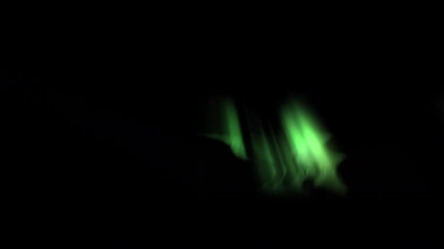 Northern Lights Aurora Realistic Animation Loop Green 2