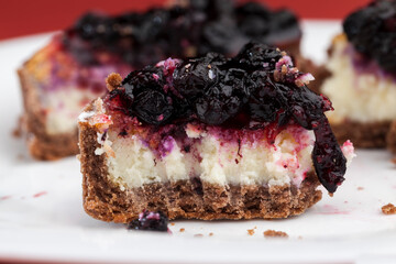 shortbread tartlet stuffed with fresh currant