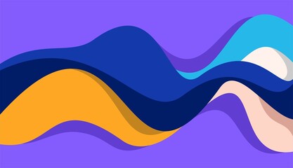 Colorful abstract shapes background design