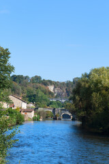 Fototapeta na wymiar River Vienne in Saint-Leonard-de-Noblat