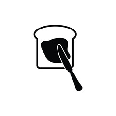 bread with butter icon vector