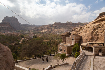 Dar al-Hajar in Wadi Dhahr, a royal palace on a rock. one of the most iconic Yemeni buildings....