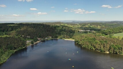 survol de l'Aubrac en Auvergne