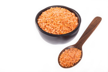 Very Healthy Food; Raw Peeled Red Lentils