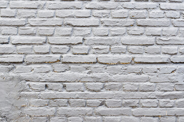 White brick wall texture