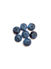 Fresh blueberry isolated on white background. Clipping path blueberry macro studio photo.Blueberry. Fresh berries isolated on white background.Group of fresh blueberries isolated on white background.