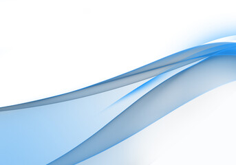 Abstract background waves. White and blue abstract background for wallpaper oder business card