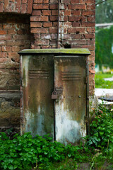 old wooden door in wall