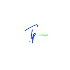 Tp handwritten logo for identity 