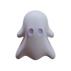 Halloween Ghost 3D Rendering Illustration Element